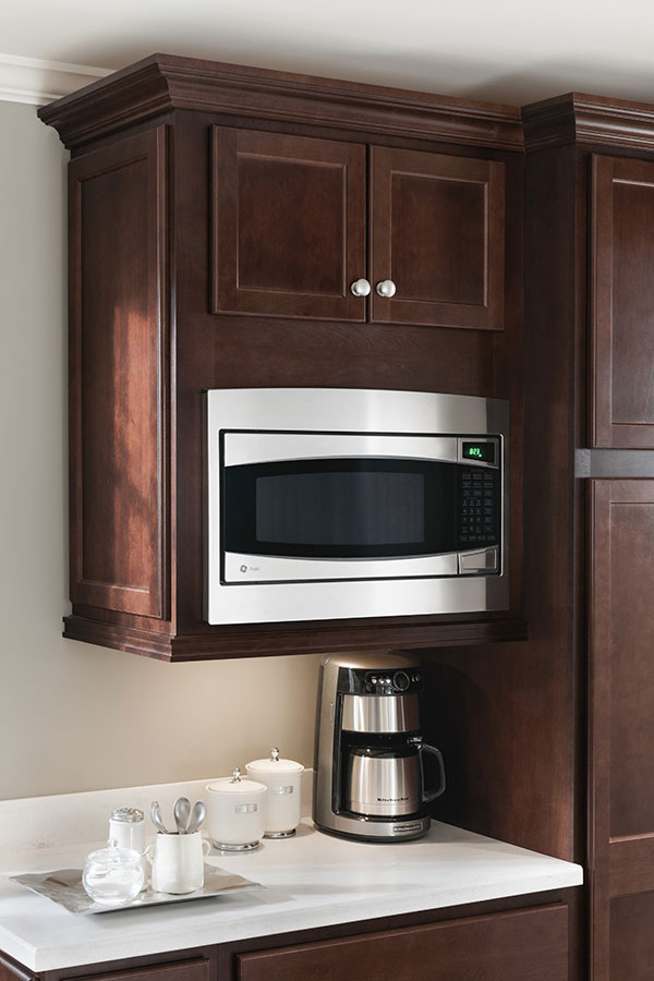 Wall Built-In Microwave Cabinet - Homecrest