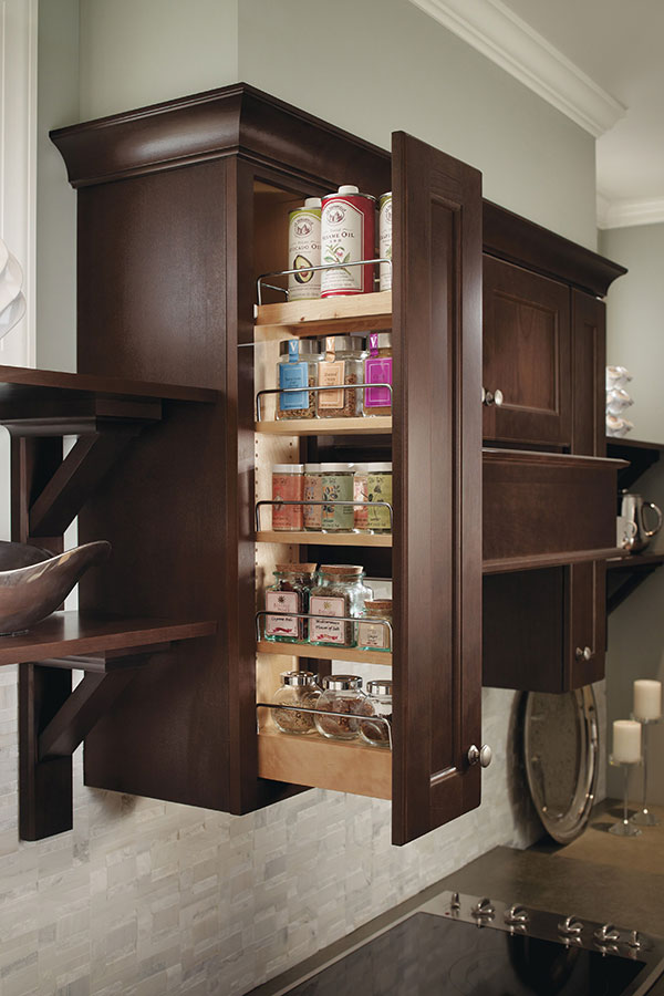 Pull out cabinet spice organizer sale